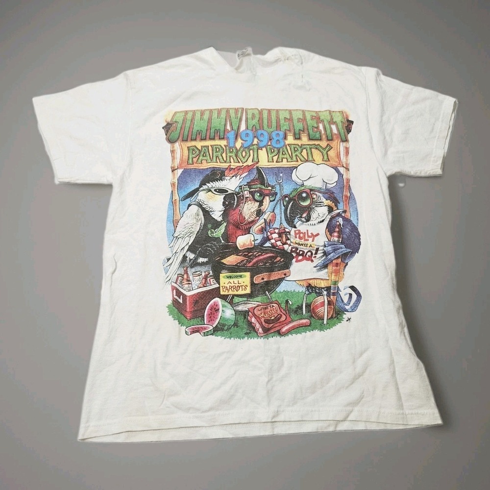 1998 JIMMY BUFFETT "Parrot Party" Concert Tour (L) Shirt Dont Stop The Carnival